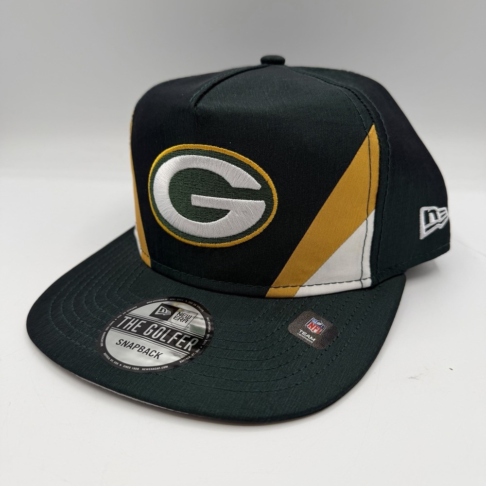 New Era The Golfer Green Bay Packers Hat Cap Snapback Adjustable Nylon NFL